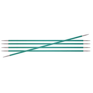 KnitPro Zing Double Pointed Needles - US 3 (3.25mm) - 6" Emerald