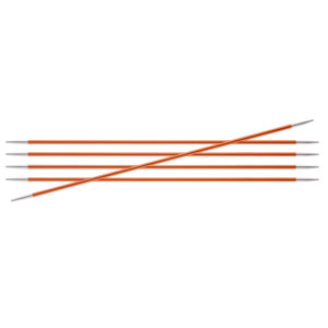 KnitPro Zing Double Pointed Needles - US 2 (2.75mm) - 8" Carnelian