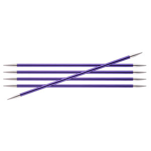 KnitPro Zing Double Pointed Needles - US 5 (3.75mm) - 8" Amethyst