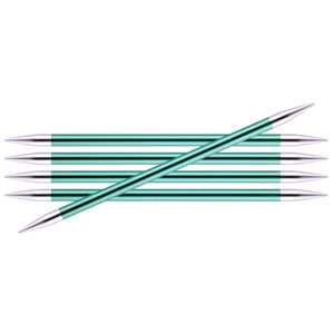 KnitPro Zing Double Pointed Needles - US 11 (8.0mm) - 8" Emerald