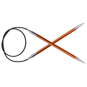 KnitPro Zing Fixed Circular Needles - US 2 (2.75mm) - 16" Carnelian
