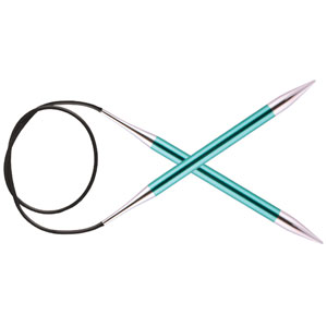 KnitPro Zing Fixed Circular Needles - US 11 (8.0mm) - 24" Emerald