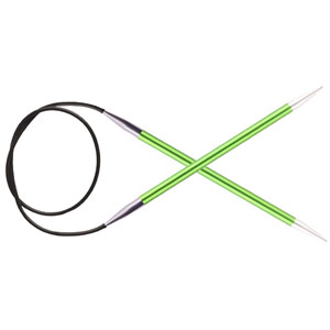 KnitPro Zing Fixed Circular Needles - US 4 (3.5mm) - 47" Chrysolite
