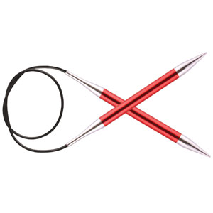 KnitPro Zing Fixed Circular Needles - US 13 (9.0mm) - 47" Garnet