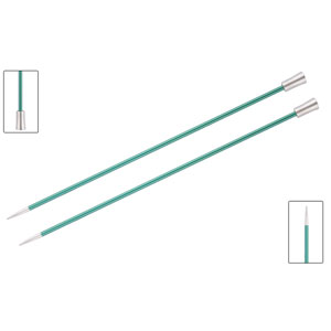 KnitPro Zing Single Pointed Needles - US 3 (3.25mm) - 10" Emerald