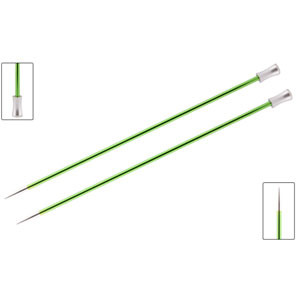 KnitPro Zing Single Pointed Needles - US 4 (3.5mm) - 10" Chrysolite