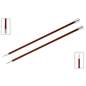 KnitPro Zing Single Pointed Needles - US 9 (5.5mm) - 14" Sienna
