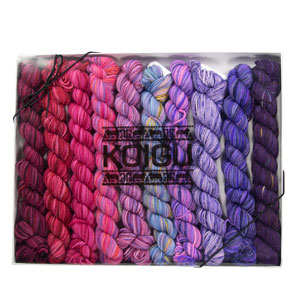 Koigu Pencil Box - Venation Shawl - Forest Fruit