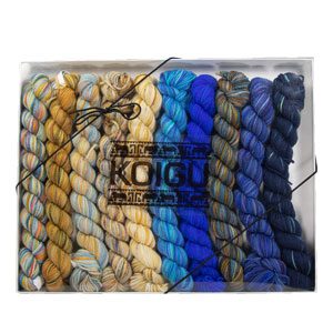 Koigu Pencil Box - Venation Shawl - Shadow Spice