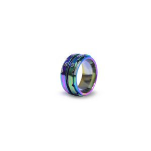 KnitPro Row Counter Ring - Rainbow - Size 10
