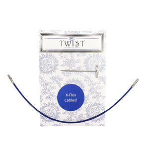 ChiaoGoo TWIST Blue X-Flex Cables - 5" (13 cm) [S]