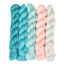 SweetGeorgia Tough Love Sock Party of Five Mini-Skein Set - Seashore