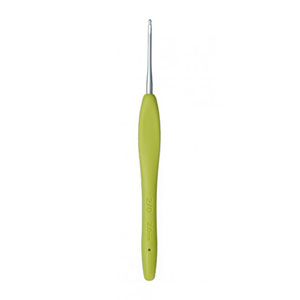 Clover Amour Crochet Hooks- Aluminum - Size B (2.25mm) Green