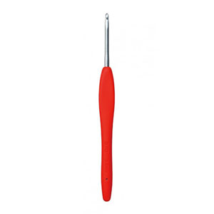 Clover Amour Crochet Hooks- Aluminum - Size E (3.5mm) Red