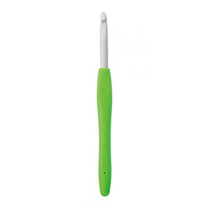 Clover Amour Crochet Hooks- Aluminum - Size K (6.5mm) Neon Green