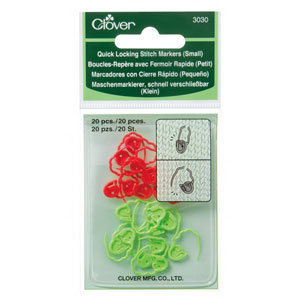 Clover Stitch Markers - Quick Locking Stitch Markers (Small)
