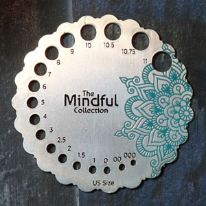 KnitPro Mindful Collection Accessories - Mindful Sterling Needle Sizer