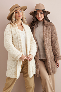 Rowan MODE at Rowan - Soft Boucle & Merino Aria - Teddy Coat - PDF DOWNLOAD