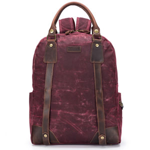 della Q Maker's Canvas Backpack - Red