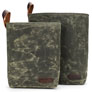 della Q Maker's Canvas Knit Sacks (Set of 2)  - Olive